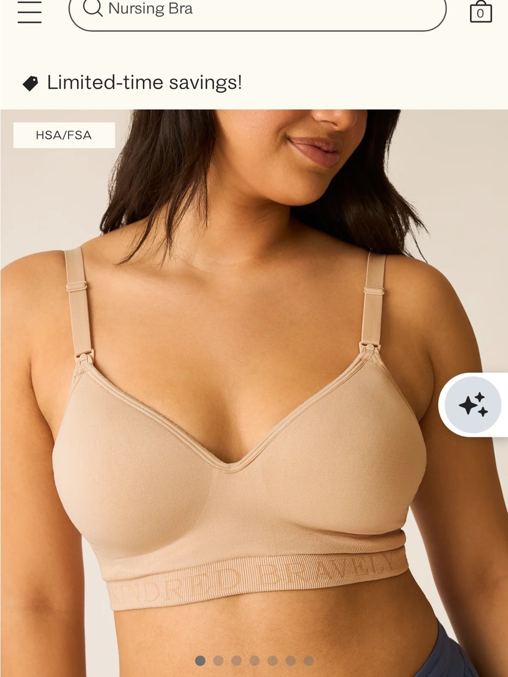Nursing Pumping Bra - Nude